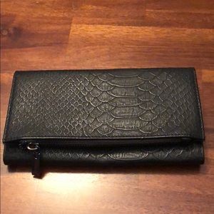 Black snakeskin wallet
